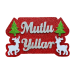 Mutlu Yıllar Yazılı Geyikli Strafor Süs Kırmızı